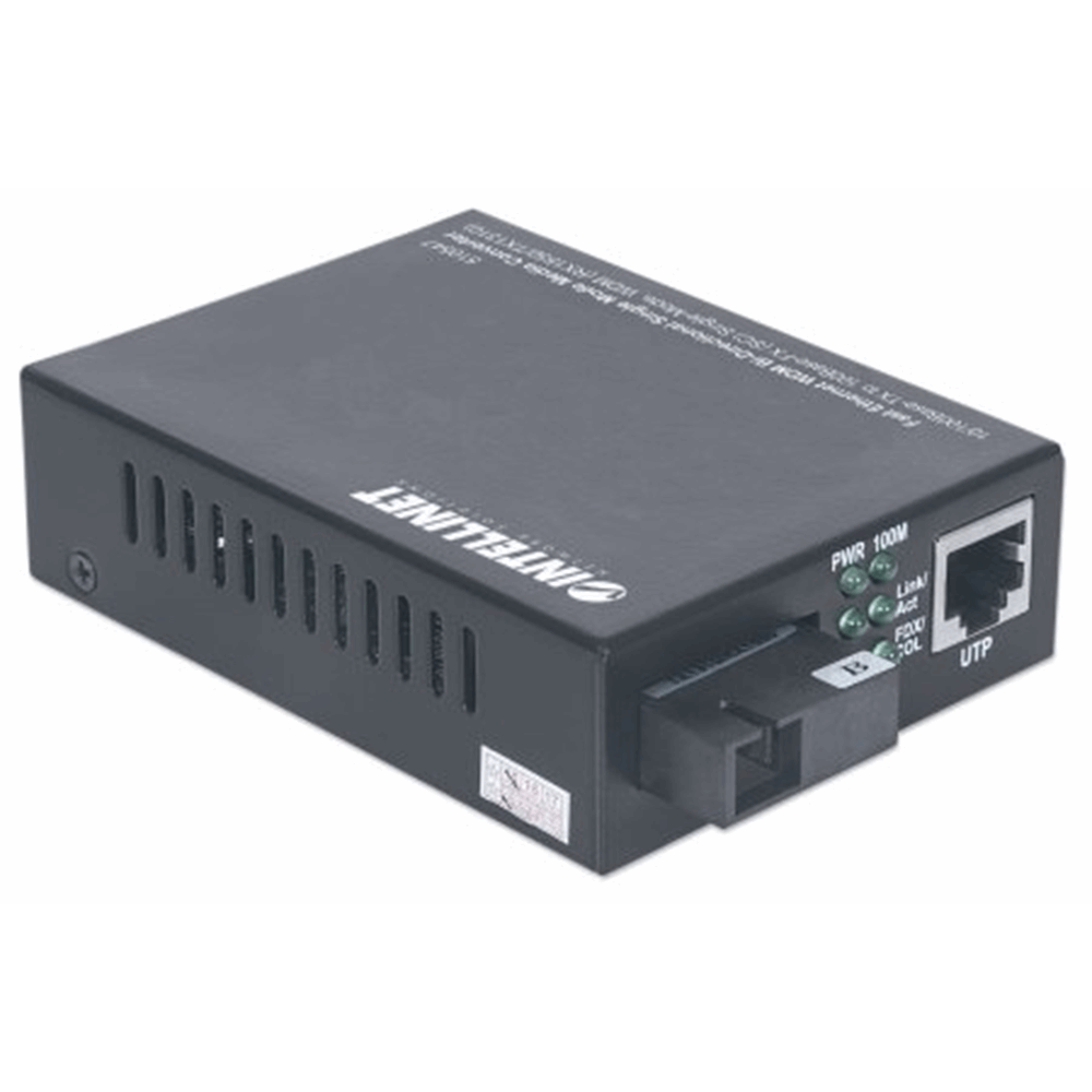 Fast Ethernet WDM Bi-Directional Single Mode Media Converter Black, 105 (L) x 69 (W) x 25 (H) [mm]