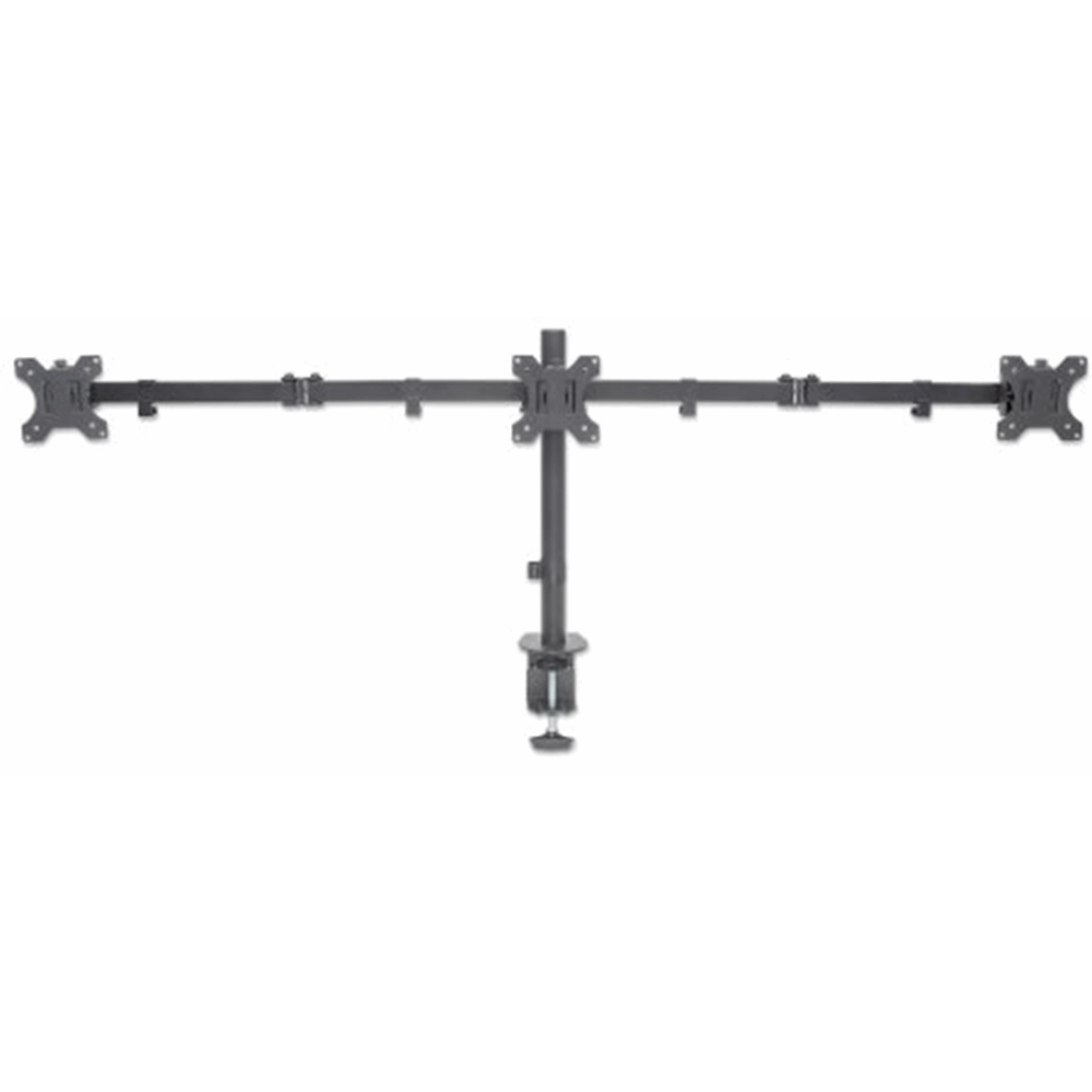 LCD Monitor Mount with Center Mount and Double-Link Swing Arms Black, 90 (L) x 1316 (W) x 548 (H) [mm]