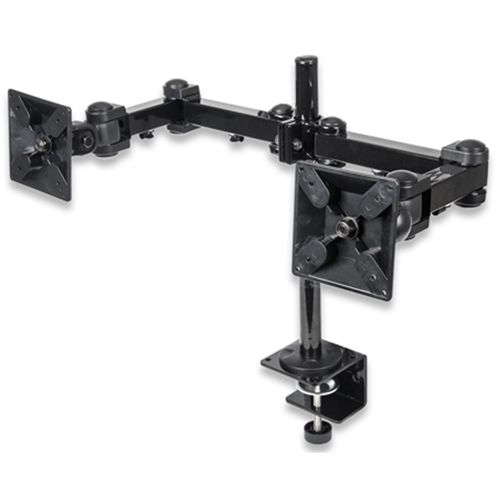 LCD Monitor Mount with Double-Link Swing Arms Black, 