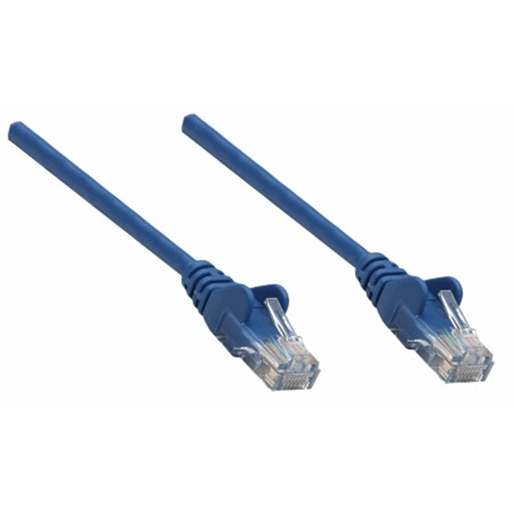 Network Cable, Cat5e, UTP Blue, 0.25 m