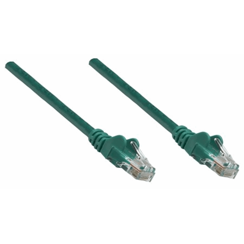 Network Cable, Cat5e, UTP Green, 0.25 m