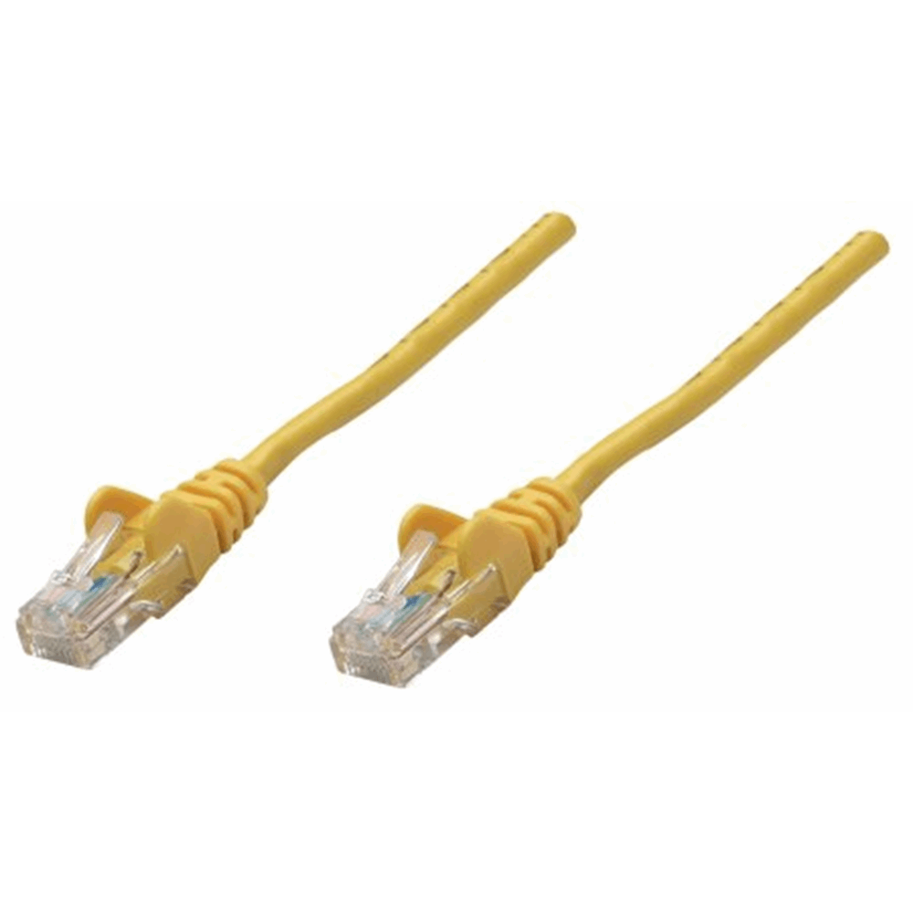 Network Cable, Cat5e, UTP Yellow, 0.25 m