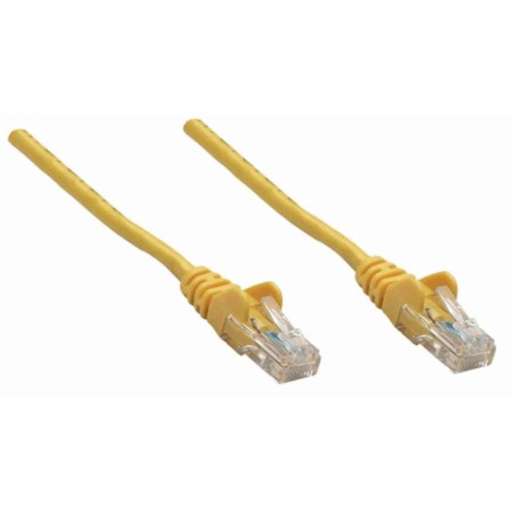 Network Cable, Cat6, UTP Yellow, 0.25 m