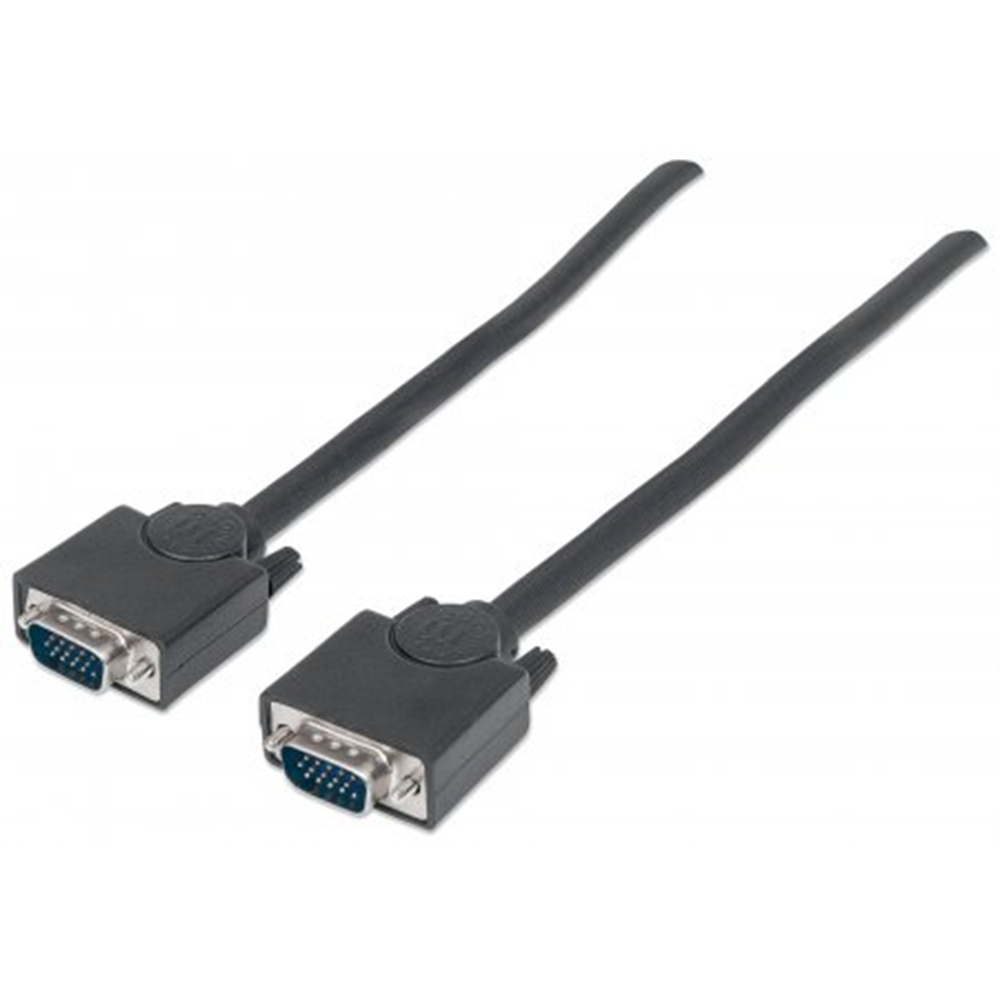 SVGA Monitor Cable, HD15 Male / HD15 Male, 3 m (10 ft.), Black
