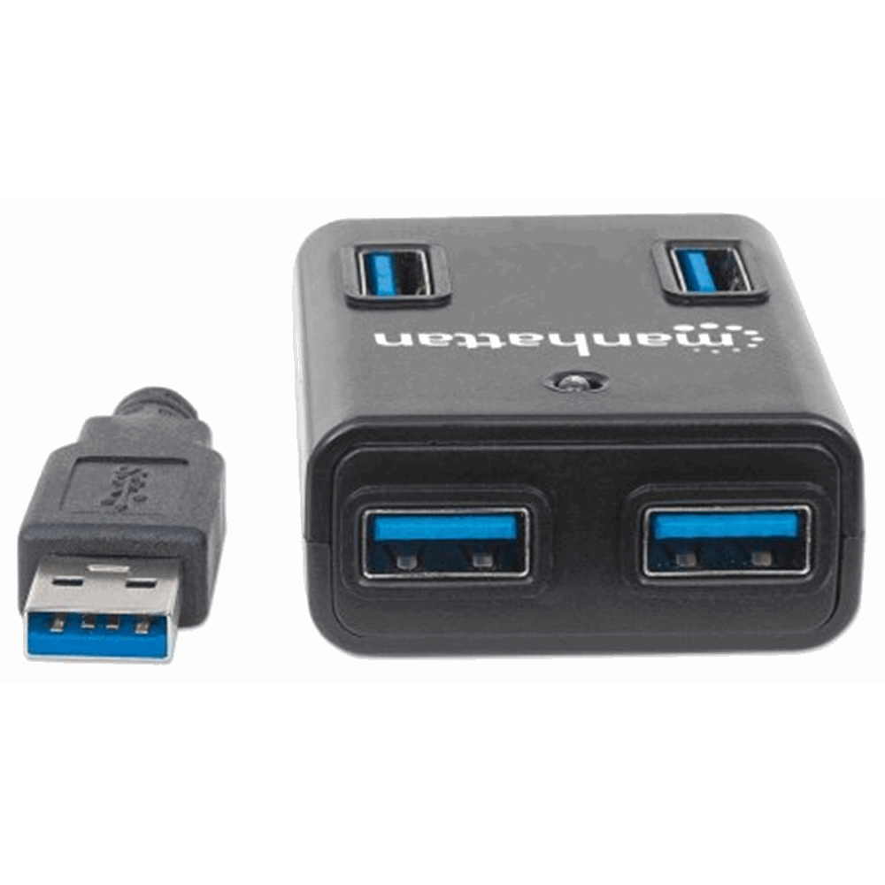 SuperSpeed USB 3.0 Hub, 4 USB-A Ports, Bus Power