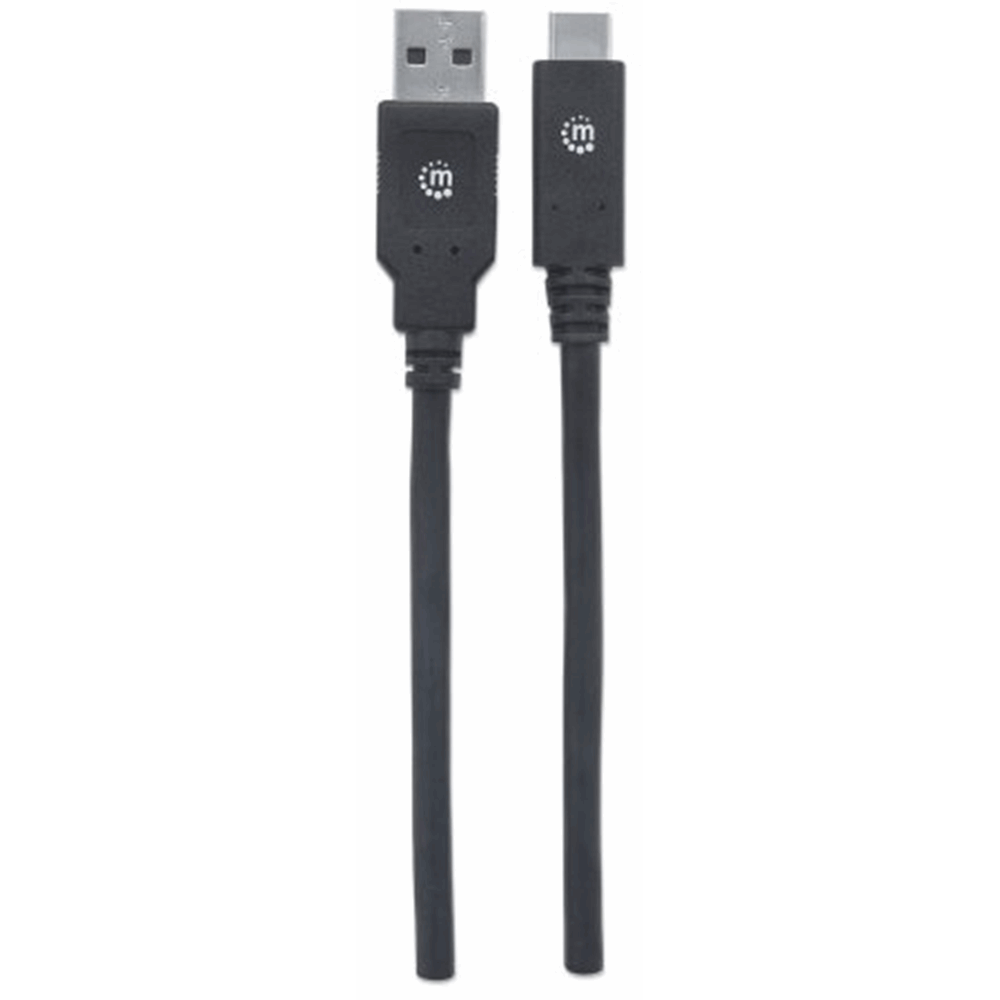 USB 3.0 Type-A to Type-C Device Cable Black, 2000 (L) x 16 (W) x 8 (H) [mm]