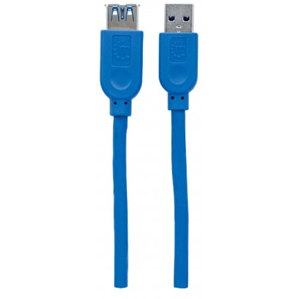 USB 3.0 Type-A Extension Cable Blue, 1 m
