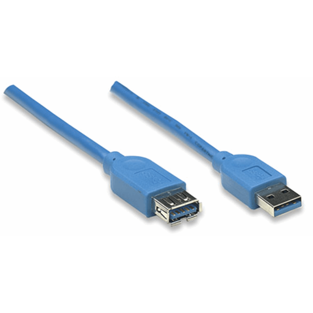 USB 3.0 Type-A Extension Cable Blue, 2 m