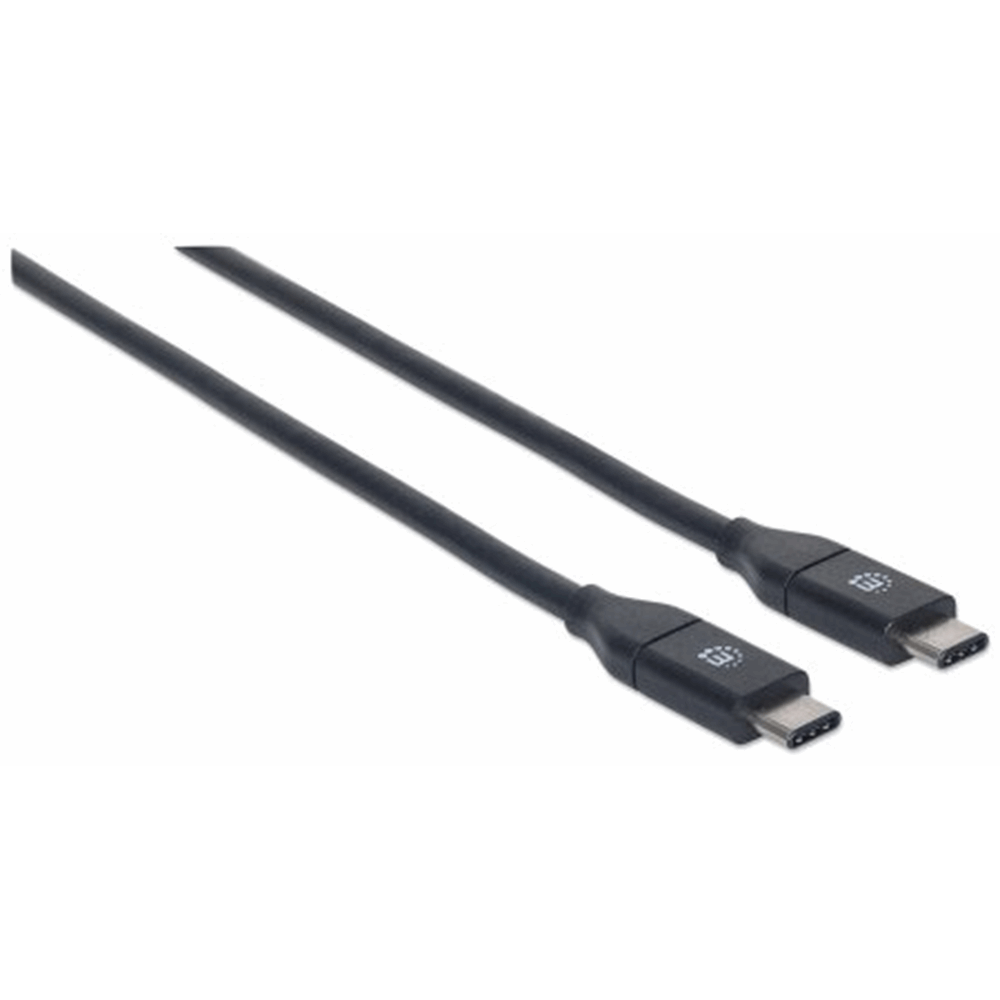 USB 3.2 Gen 2 Type-C Device Cable, USB-C Male to USB-C Male, 1 m (3 ft.), SuperSpeed+ USB, 10 Gbps, 60 W / 3 A, 4K@60Hz, Black