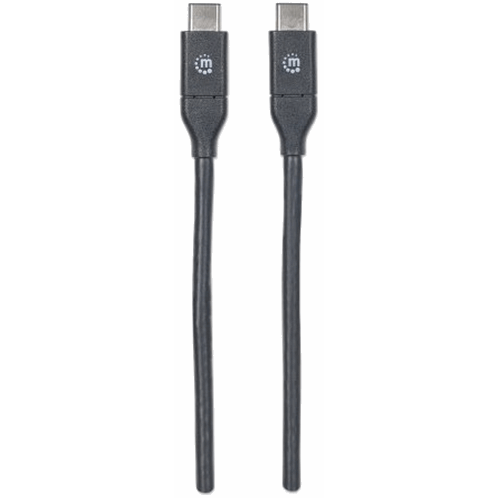 USB 3.2 Gen 2 Type-C Device Cable, USB-C Male to USB-C Male, 1 m (3 ft.), SuperSpeed+ USB, 10 Gbps, 60 W / 3 A, 4K@60Hz, Black