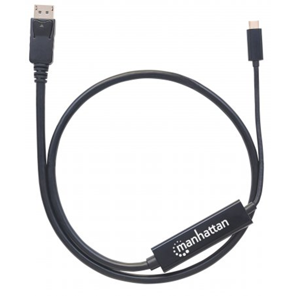 USB-C to DisplayPort Adapter Cable Black, 1000 (L) x 20 (W) x 10 (H) [mm]