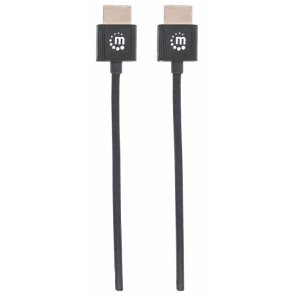 Super-slim High Speed HDMI Cable with Ethernet  Black, 1 m