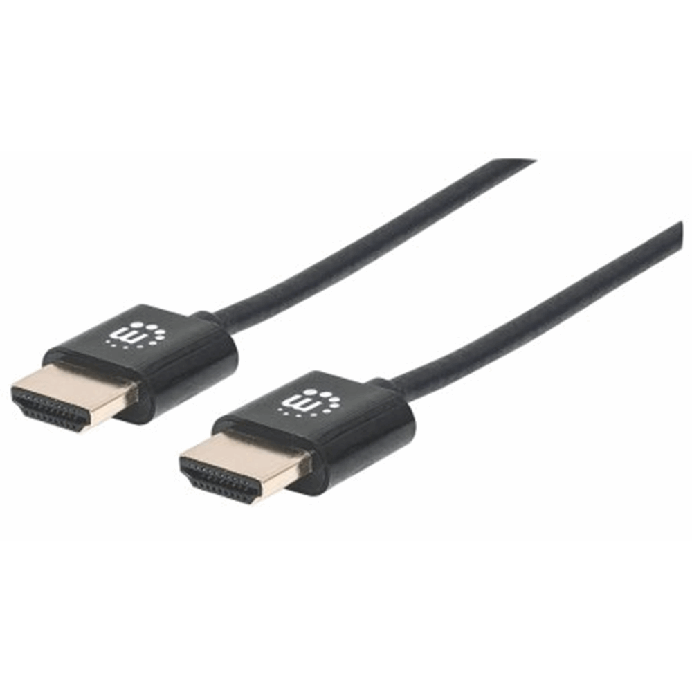 Super-slim High Speed HDMI Cable with Ethernet  Black, .5 m