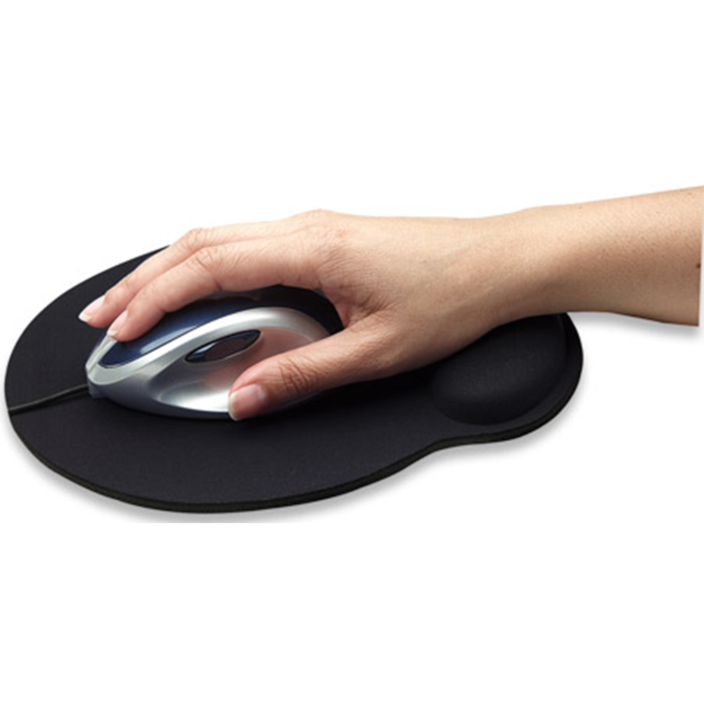 Ergonomic Wrist Rest Mouse Pad Black