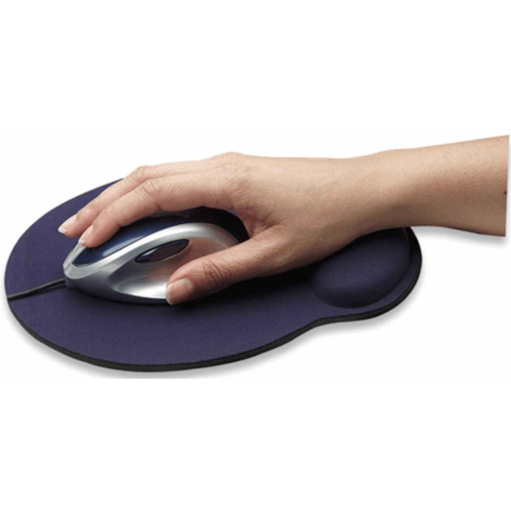 Ergonomic Wrist Rest Mouse Pad Blue