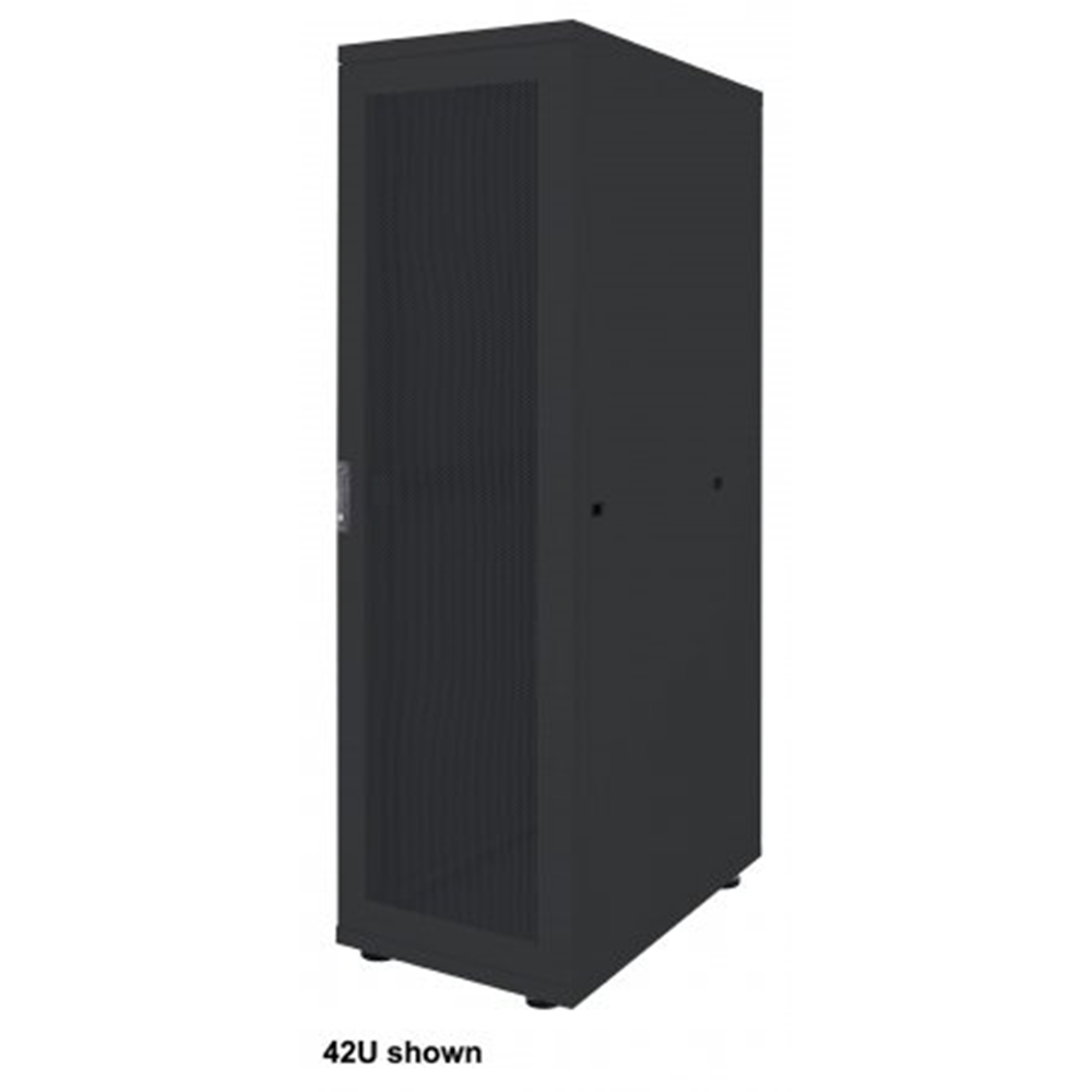 Basic 19" Server Cabinet Black, 1000 (L) x 600 (W) x 1766 (H) [mm]