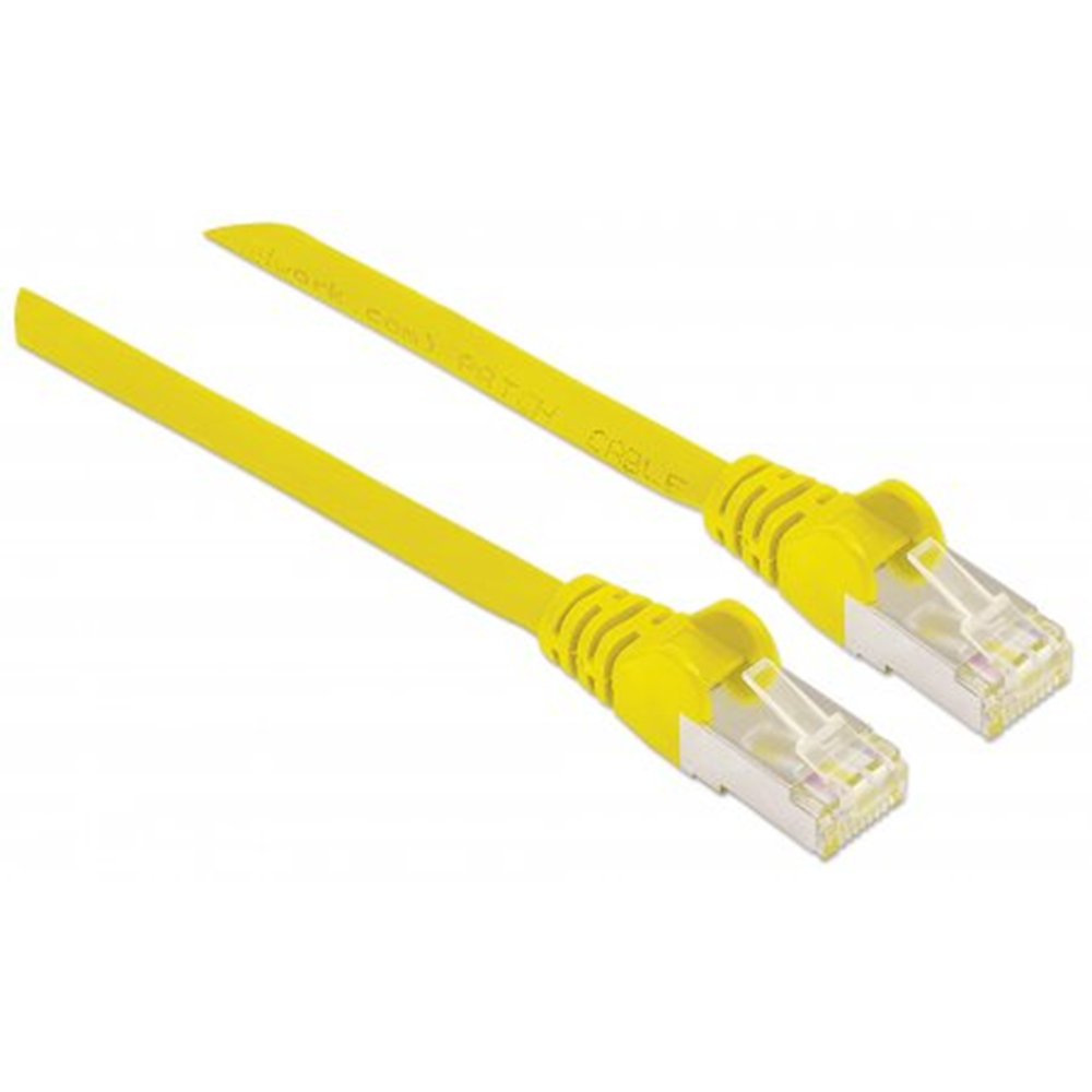 CAT6a S/FTP Network Cable Yellow, 0.5 m
