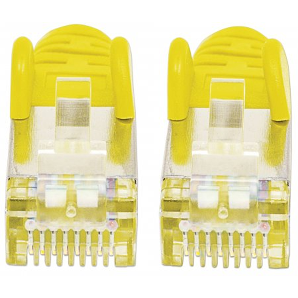 CAT6a S/FTP Network Cable Yellow, 1 m