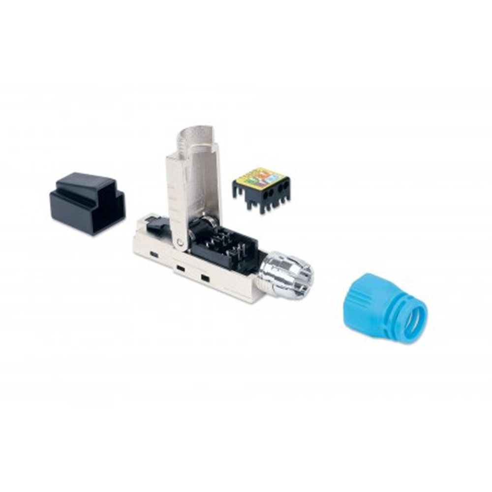 Cat8.1 40G Shielded Toolless RJ45 Modular Field Termination Plug