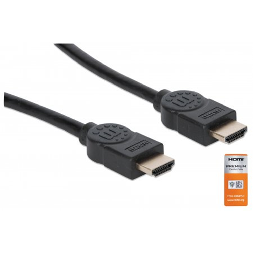 4K@60Hz Certified Premium High Speed HDMI Cable with Ethernet Black, 1000 (L) x 20 (W) x 10 (H) [mm]