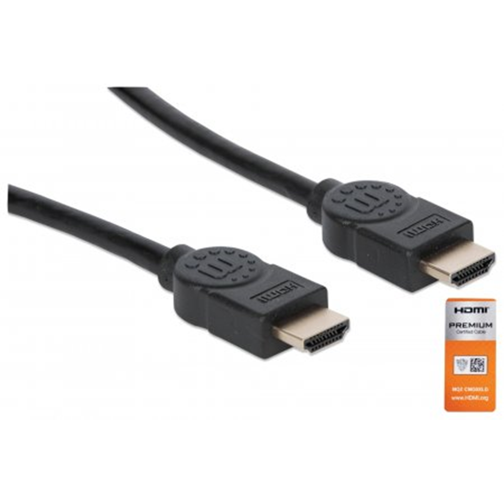4K@60Hz Certified Premium High Speed HDMI Cable with Ethernet Black, 1800 (L) x 20 (W) x 10 (H) [mm]