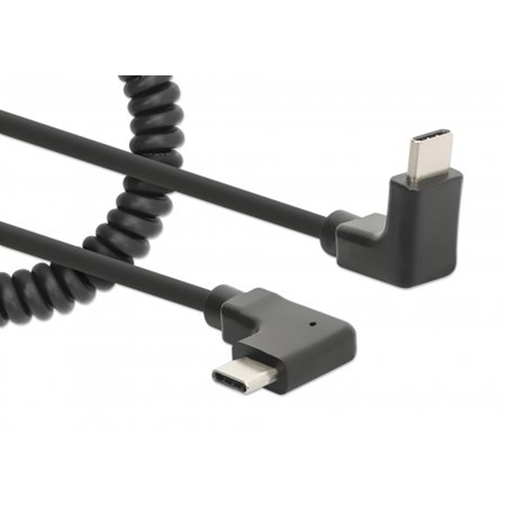Coiled USB-C to USB-C Charging Cable