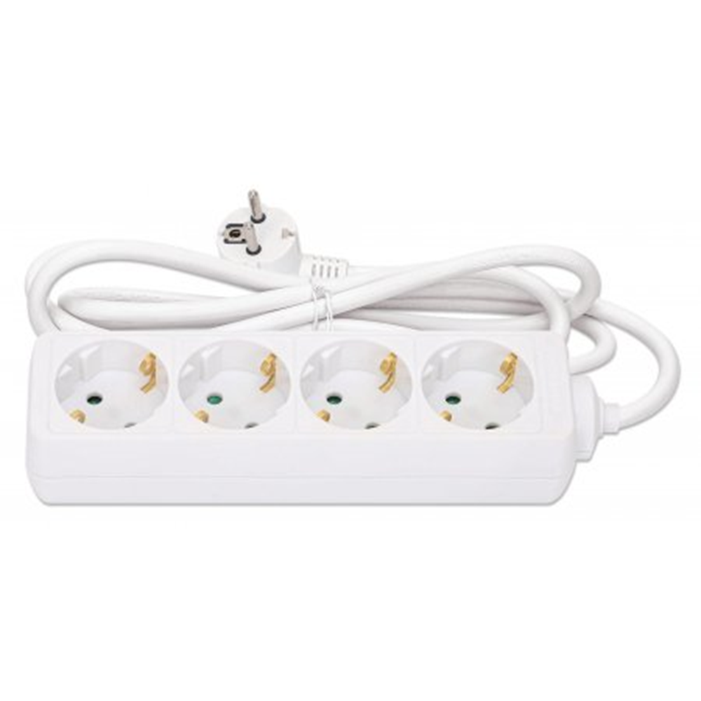 EU Power Strip with 4 Outlets