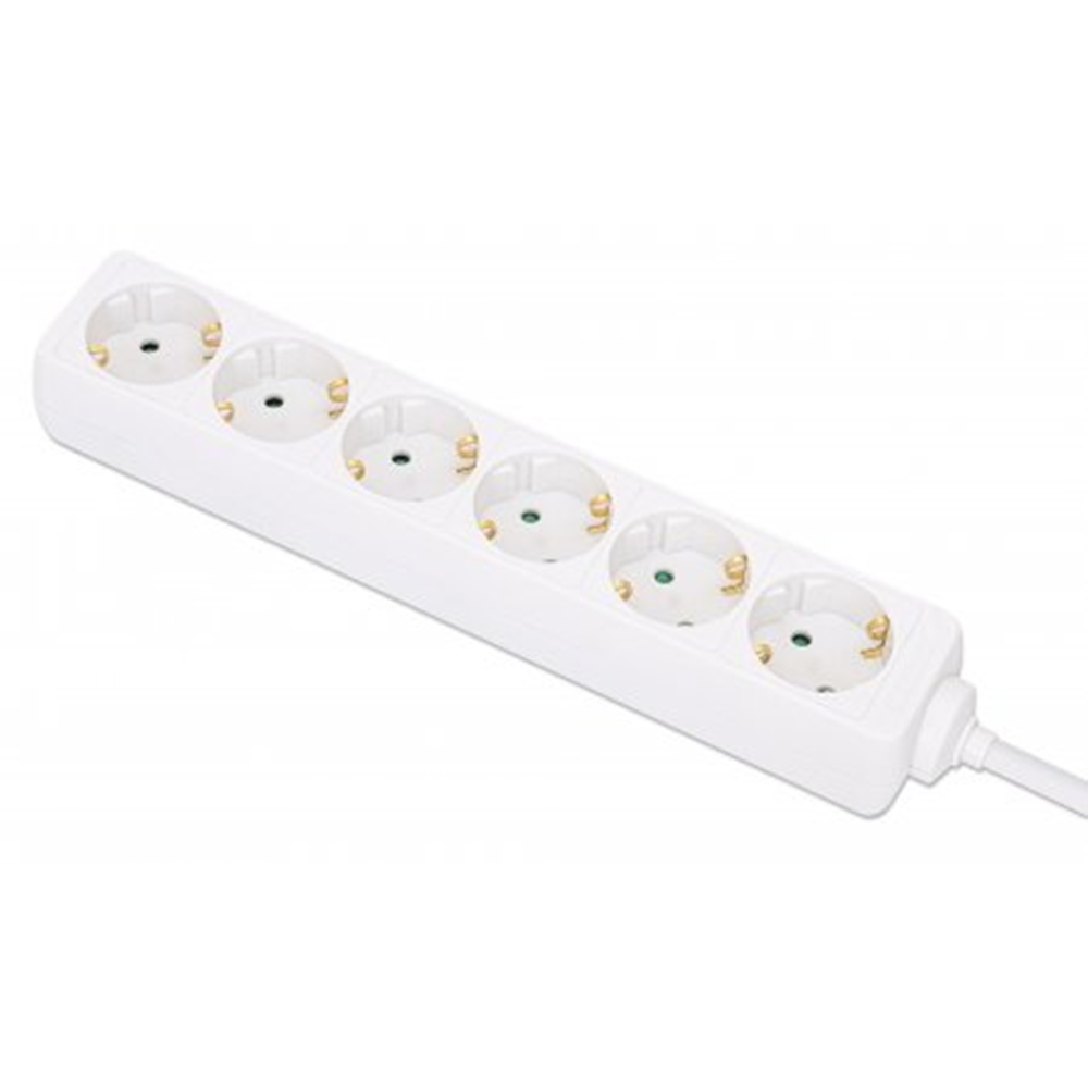EU Power Strip with 6 Outlets