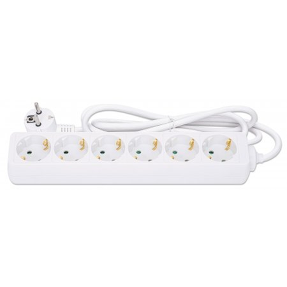 EU Power Strip with 6 Outlets