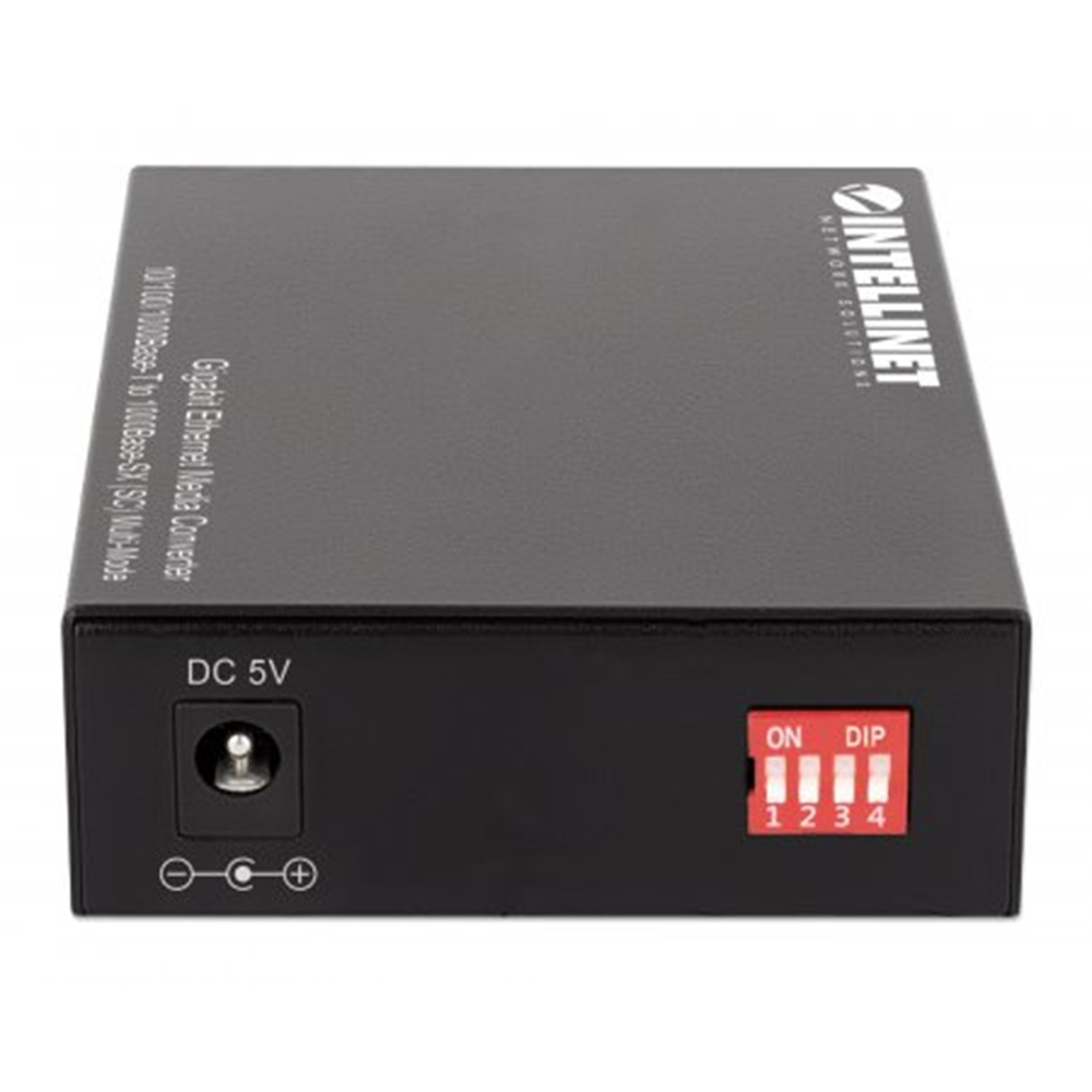 Gigabit Ethernet Media Converter Black, 94 (L) x 70 (W) x 26 (H) [mm]