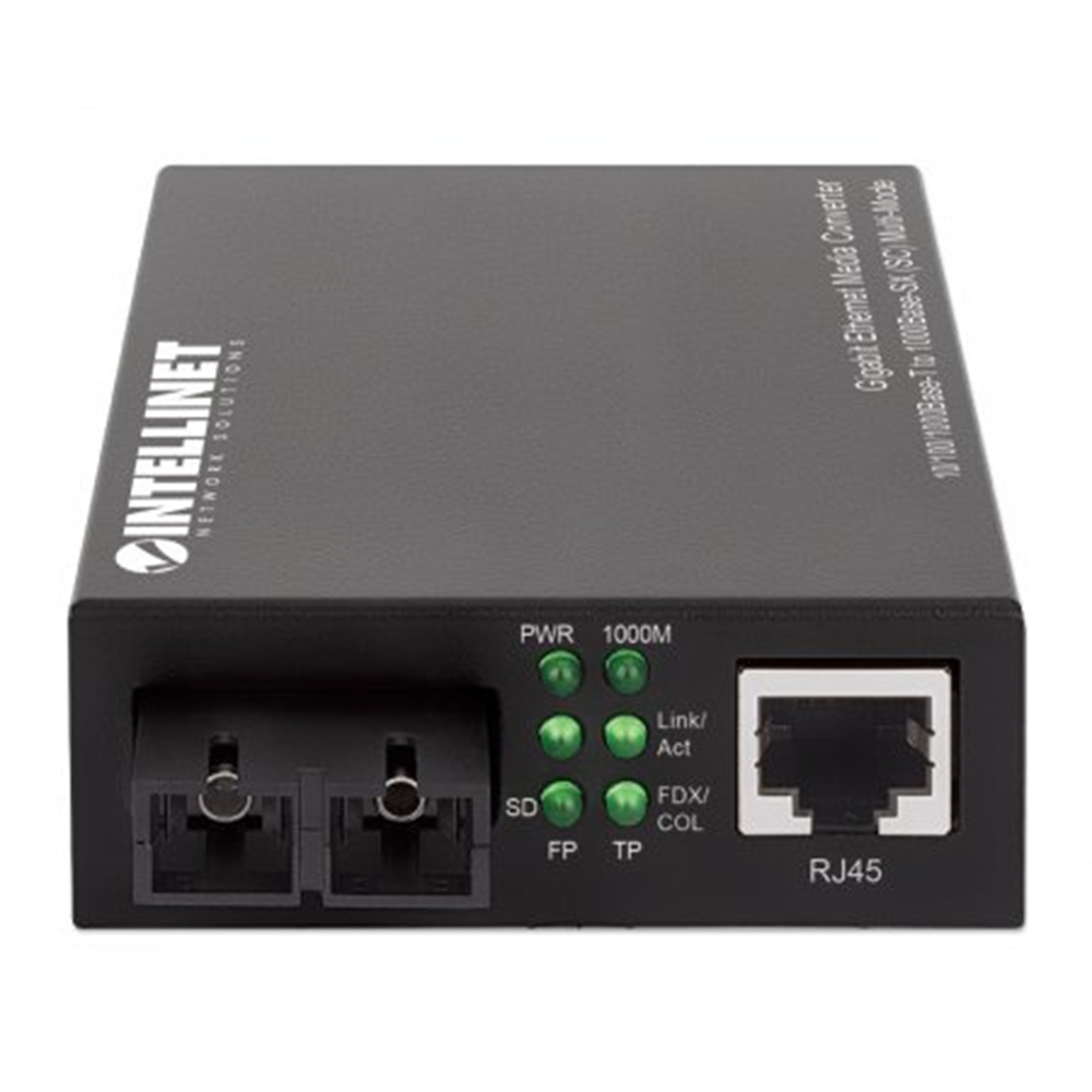 Gigabit Ethernet Media Converter Black, 94 (L) x 70 (W) x 26 (H) [mm]