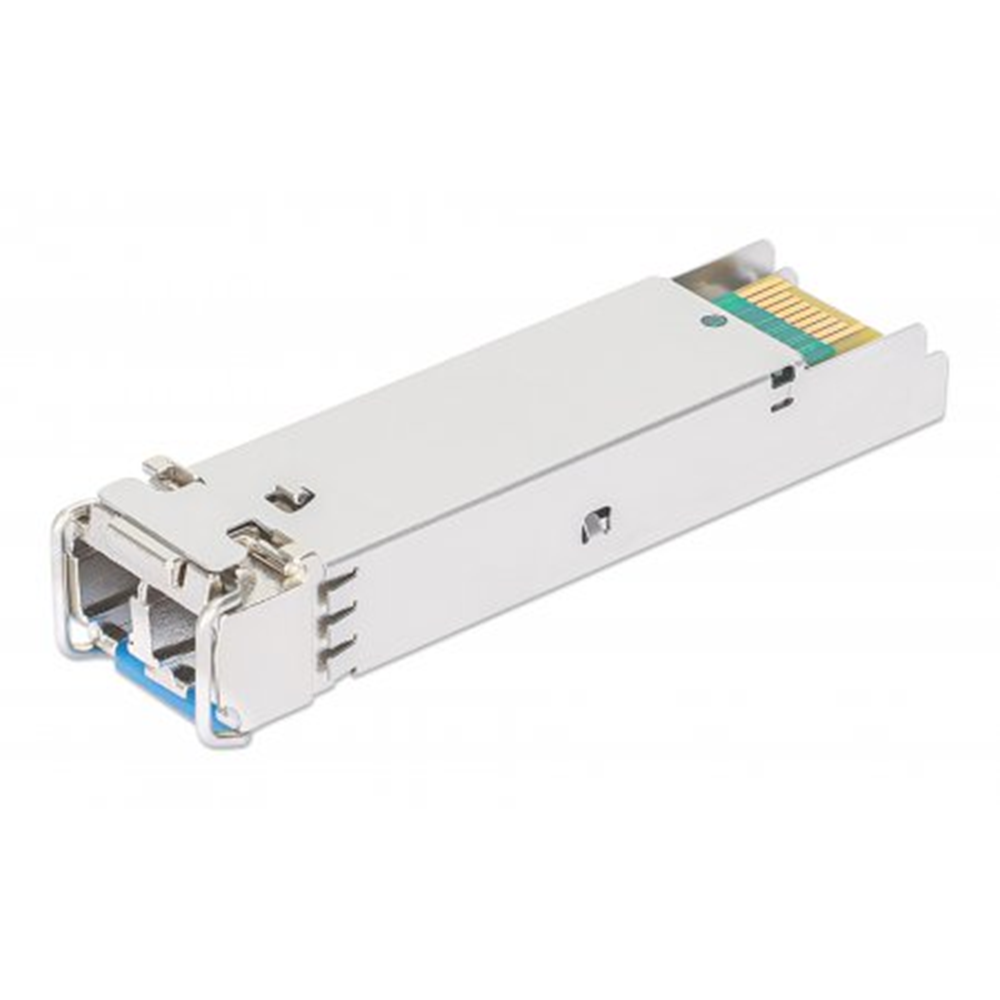 Gigabit Fiber SFP Optical Transceiver Module, 1000Base-LX (LC) Single-Mode Port, 10 km (6.2 mi.), HPE-compatible, Silver