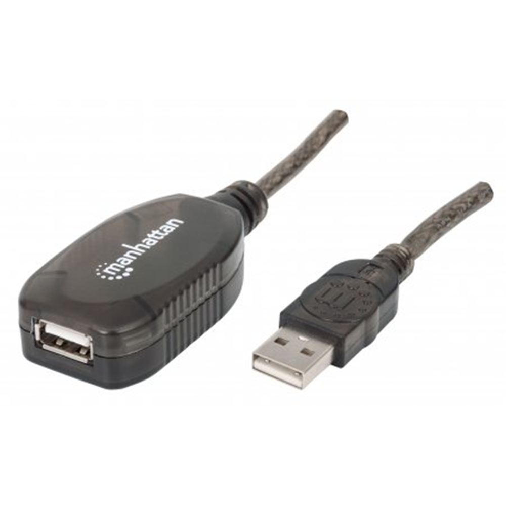 Hi-Speed USB Active Extension Cable Black, 20.00 m