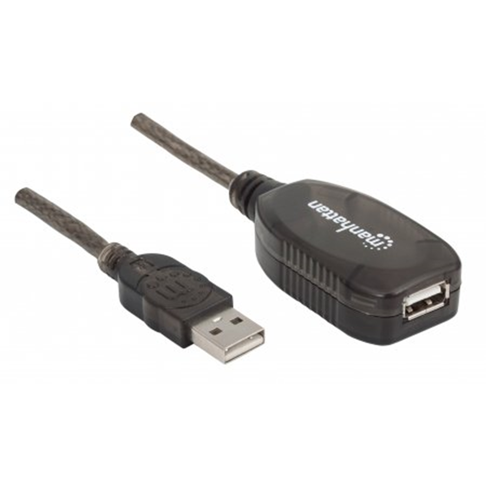 Hi-Speed USB Active Extension Cable Black, 20.00 m