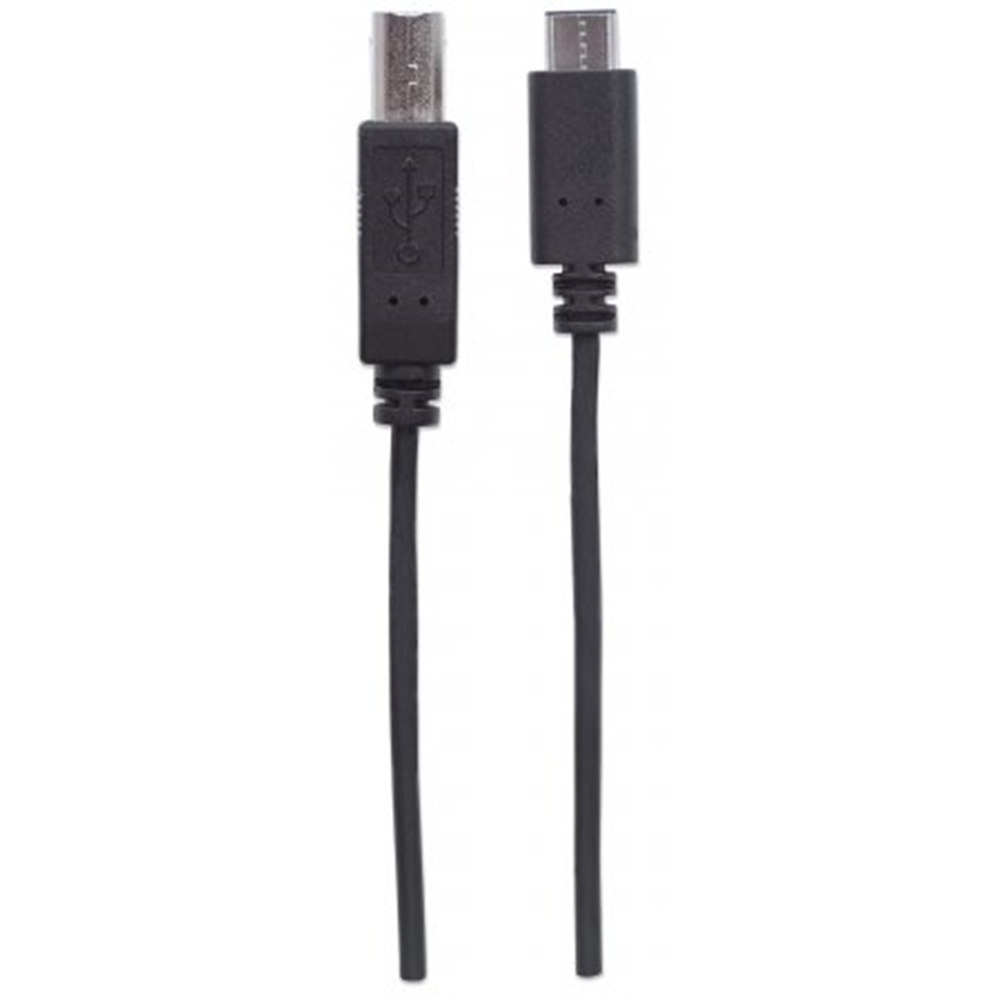 Hi-Speed USB C Device Cable Black, 2000 (L) x 13 (W) x 7 (H) [mm]