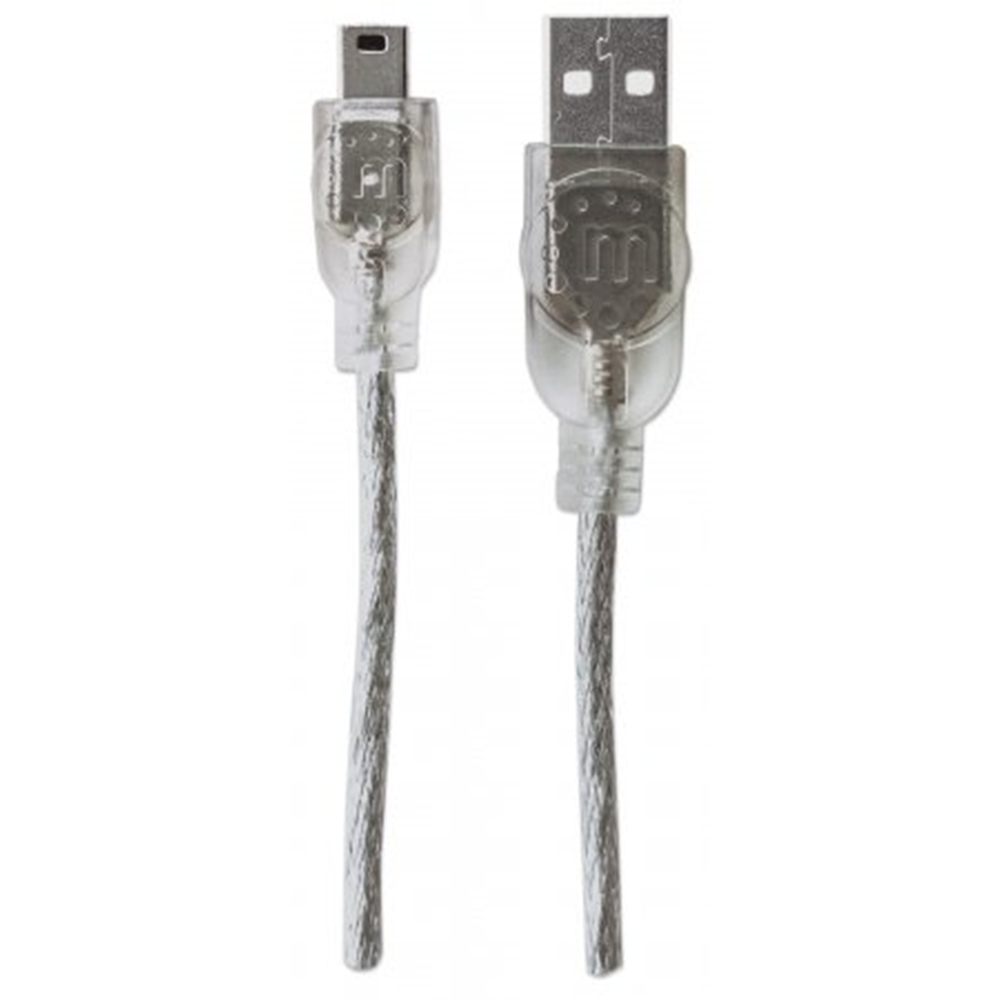 Hi-Speed USB Mini-B Device Cable Translucent Silver