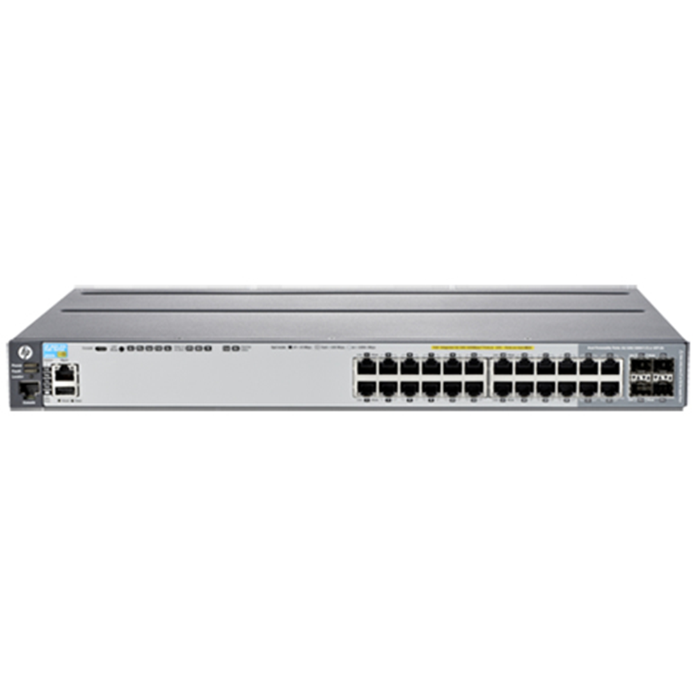 HPE a Hewlett Packard Enterprise company Aruba 2920 24G POE+ - Managed - L3 - Gigabit Ethernet (10/100/1000) - 40 Gigabit Ethernet - Power over Ethernet (PoE) - Rack mounting (J9727A)