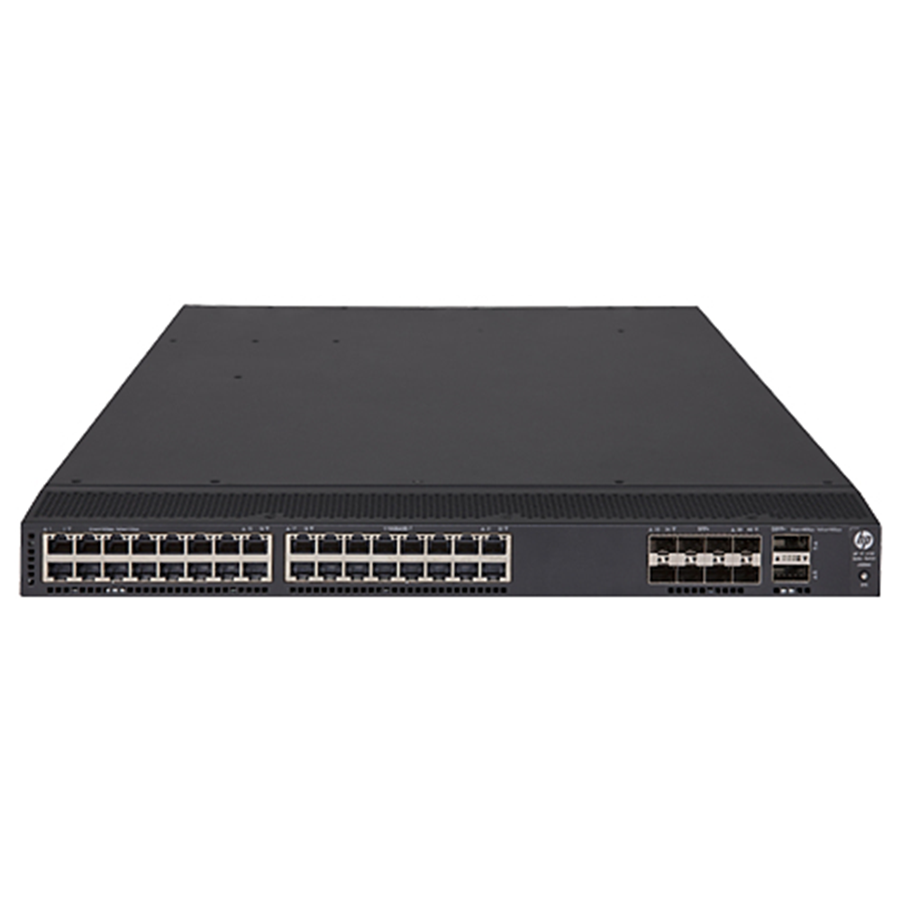 HPE FlexFabric 5700-32XGT-8XG-2QSFP+ - Managed - L3 - 10G Ethernet (100/1000/10000) - Full duplex - Rack mounting - 1U (JG898A)