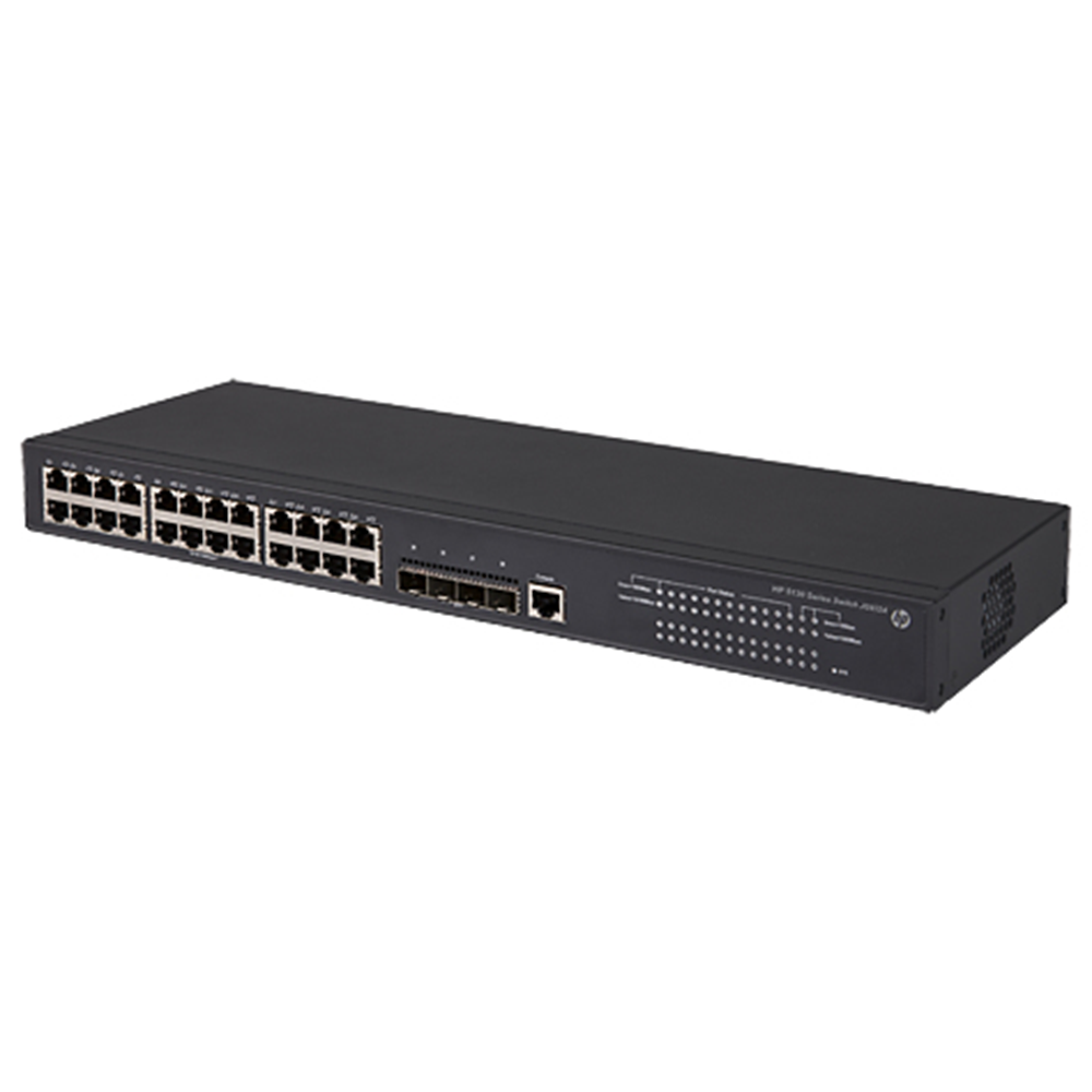 HPE FlexNetwork 5130 24G 4SFP+ EI - Managed - L3 - Gigabit Ethernet (10/100/1000) - Full duplex - Rack mounting - 1U (JG932A)