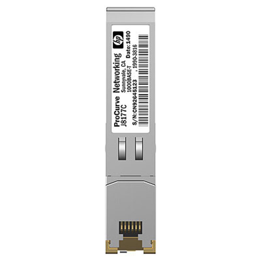 HPE X120 1G SFP RJ-45 T - Copper - 1000 Mbit/s - SFP - IEEE 802.3 - IEEE 802.3ab - IEEE 802.3u - REACH (JD089B)