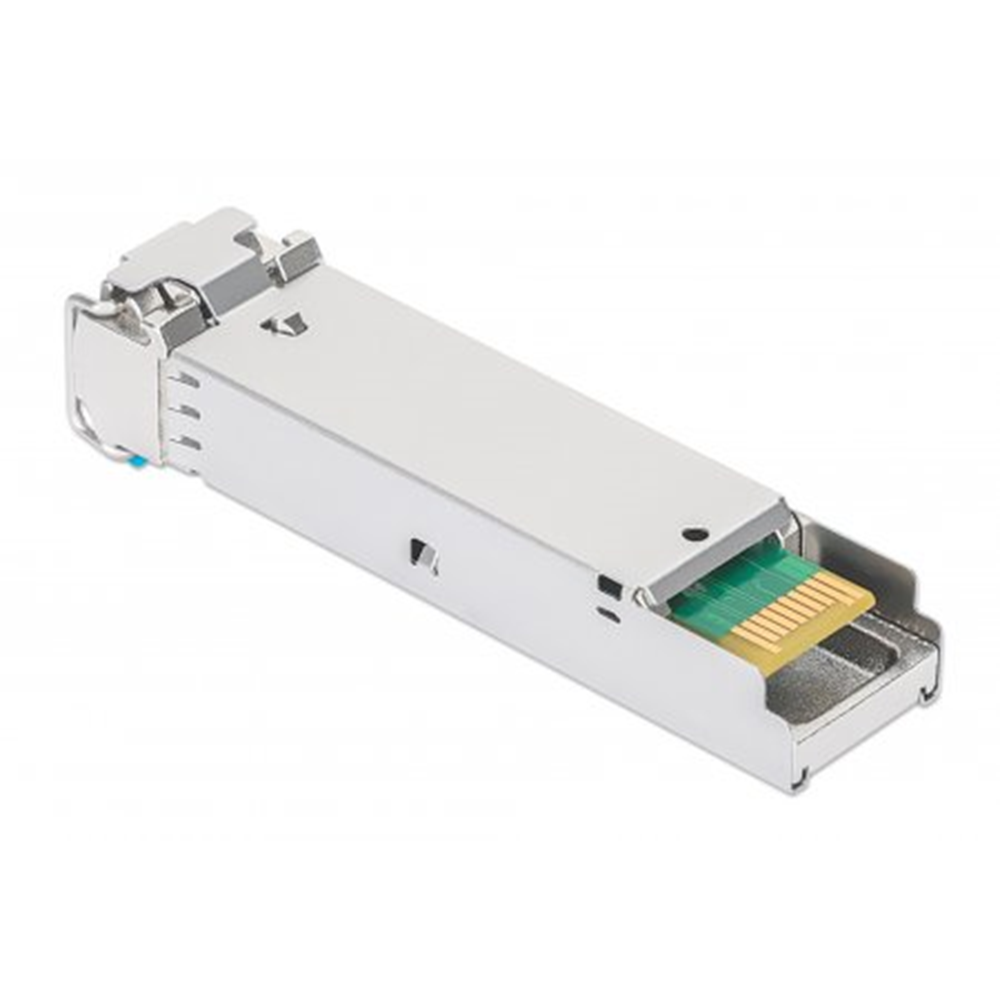 Industrial Gigabit Fiber SFP Optical Transceiver Module Silver, 57 (L) x 14 (W) x 12 (H) [mm]