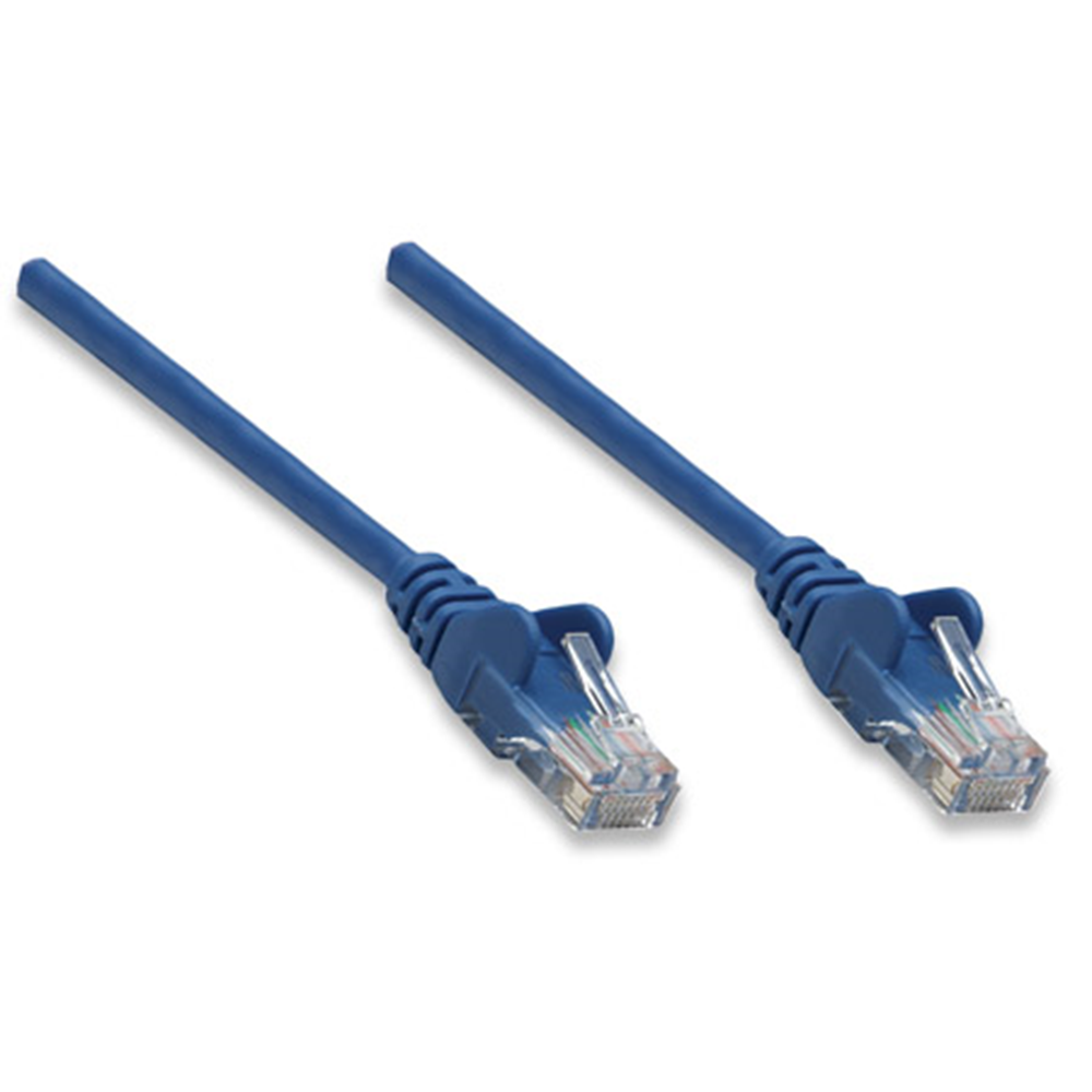 Network Cable, Cat5e, UTP Blue, 1,0 m