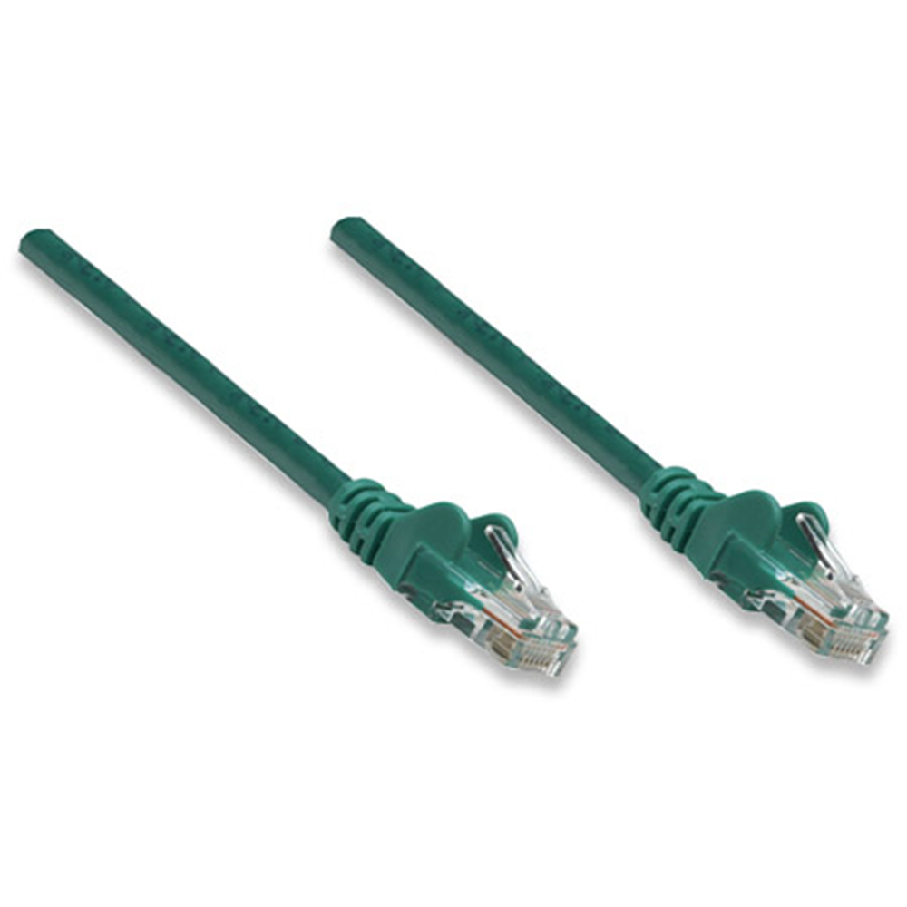 Network Cable, Cat5e, UTP Green, 10.0 m
