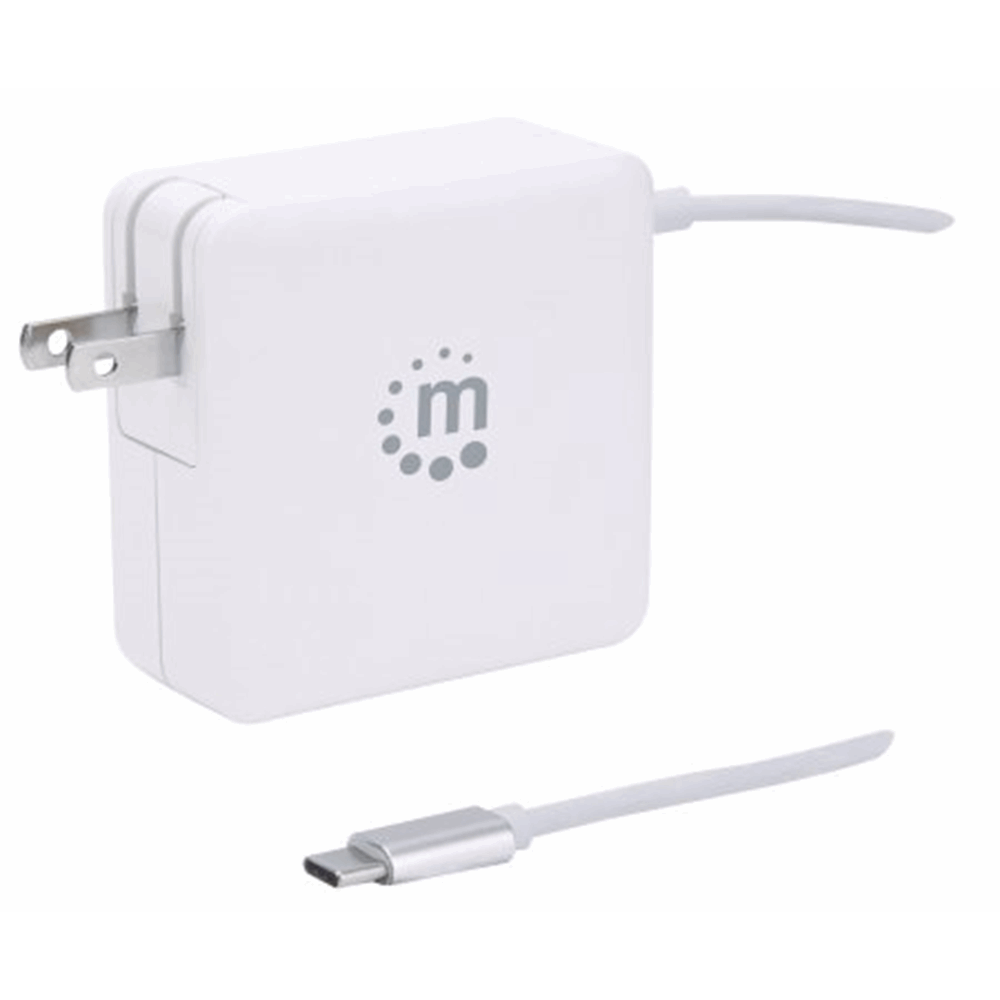 Power Delivery Wall Charger with Built-in USB-C Cable - 60 W White