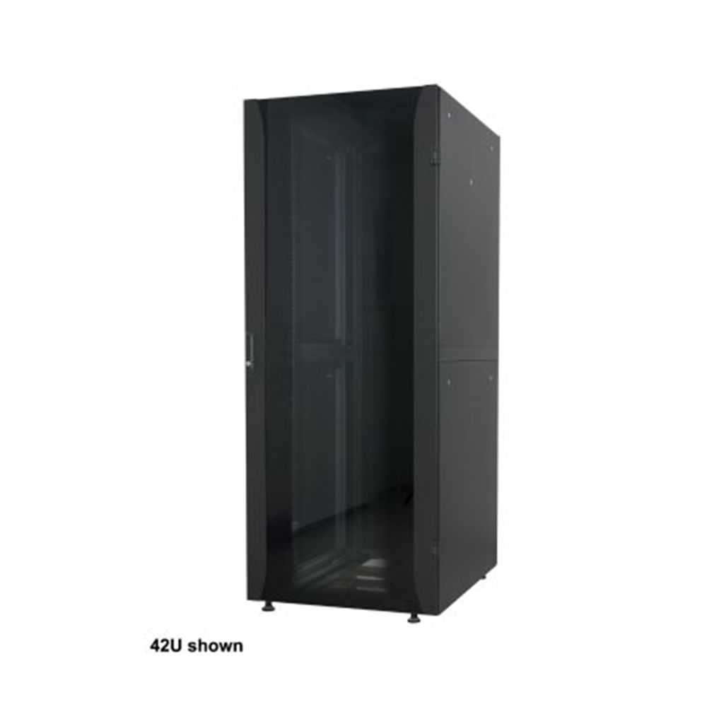 Premium 19" Network Cabinet, 22U, Flatpack, Black