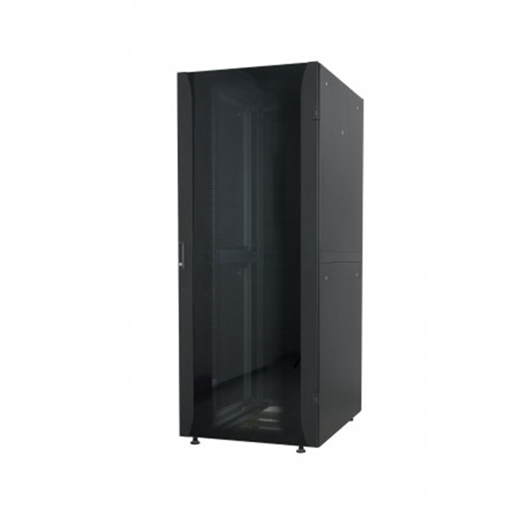 Premium 19" Network Cabinet, 42U, Flatpack, Black