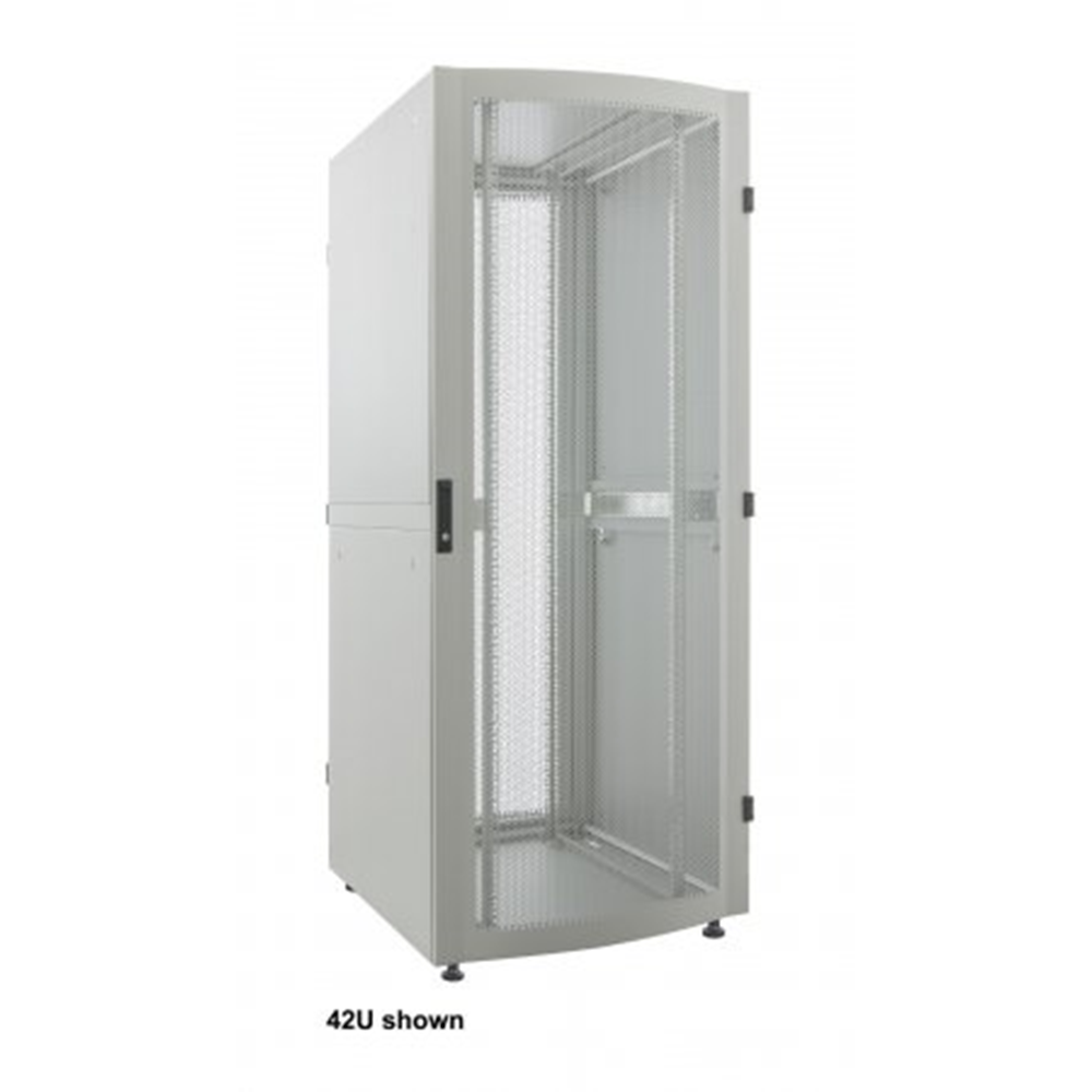 Premium 19" Server Cabinet, 36U, 1000 (D) x 800 (W) x 1767 (H) mm, Gray, Assembled, Aluminium Frame, Maximum Static Load 2000 kg, Reversible Front Doo