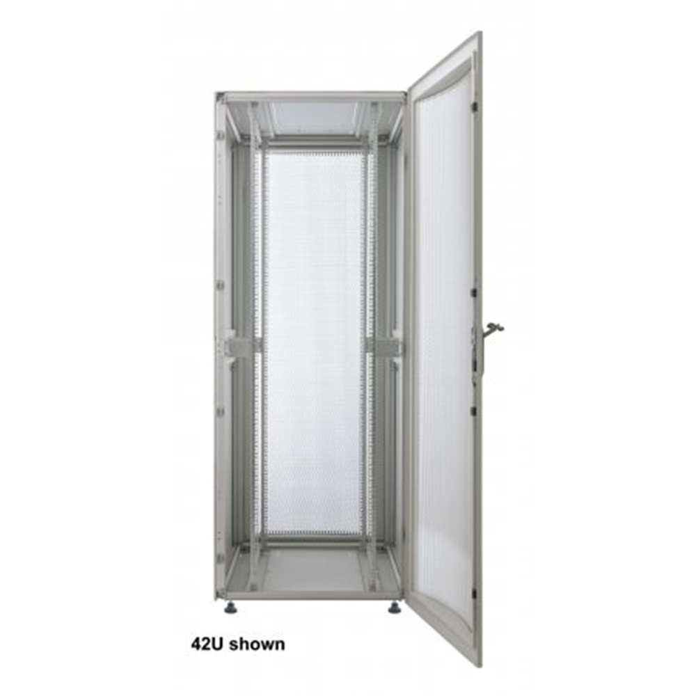 Premium 19" Server Cabinet, 36U, 1000 (D) x 800 (W) x 1767 (H) mm, Gray, Assembled, Aluminium Frame, Maximum Static Load 2000 kg, Reversible Front Doo