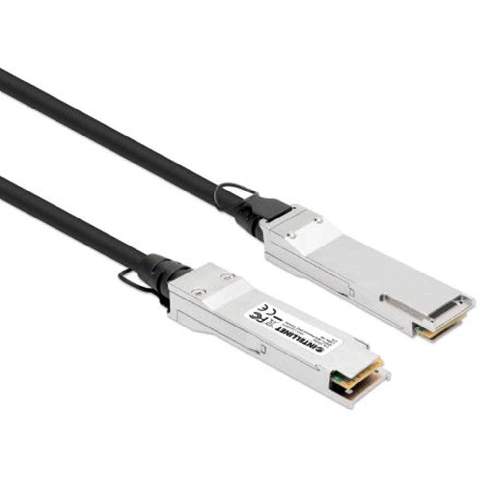 QSFP+ 40G Passive DAC Twinax Cable Black, 1 (L) x 0.018 (W) x 0.012 (H) [m]