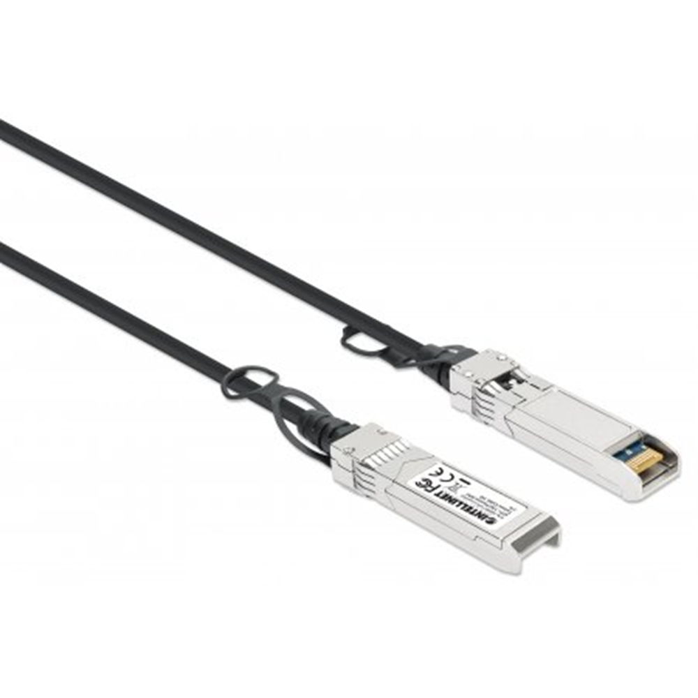 SFP+ 10G Passive DAC Twinax Cable, SFP+ to SFP+, 1 m (3 ft.), HPE-compatible, Direct Attach Copper, AWG 30, Black